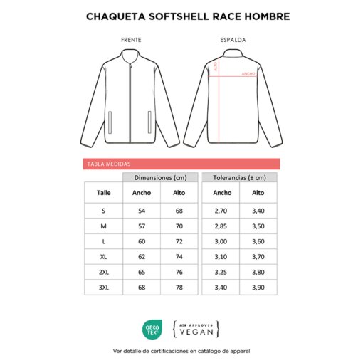 Chaqueta Softshell Race Hombre - Imagen 2